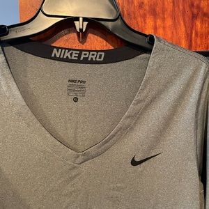 NIKE PRO Women’s Workout shirt - gray size XL